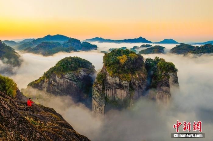 武夷山天游云海。黃海 攝