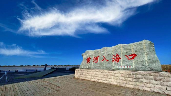 △黃河入海口位于山東東營市墾利區(qū)。(總臺央視記者彭漢明拍攝)