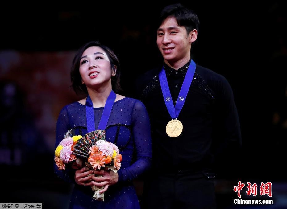 資料圖：隋文靜/韓聰奪冠。