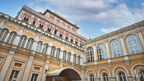  △當?shù)貢r間3月21日，莫斯科，克里姆林宮。（總臺央廣記者潘毅拍攝）