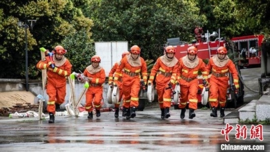 演練現(xiàn)場。瀘州消防供圖