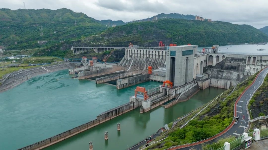 航拍向家壩升船機。受訪者供圖