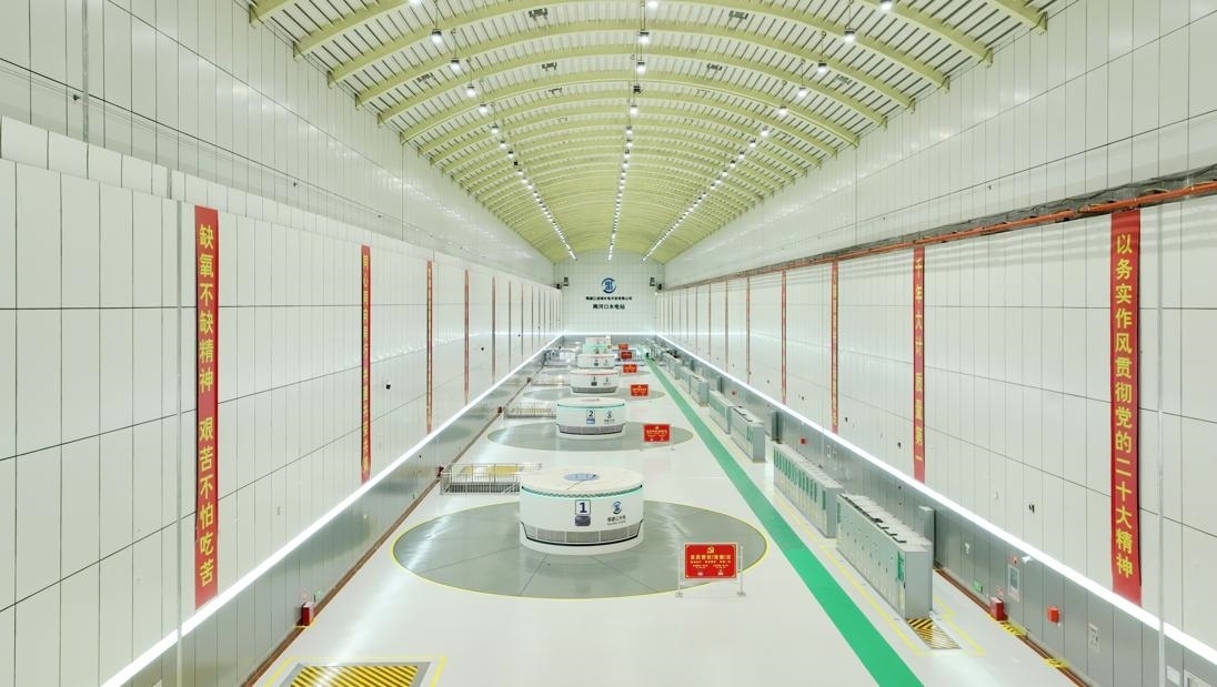雅礱江兩河口水電站地下廠房。受訪者供圖