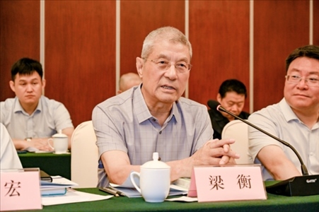 中國(guó)林業(yè)生態(tài)作家協(xié)會(huì)名譽(yù)主席梁衡發(fā)言。主辦方供圖