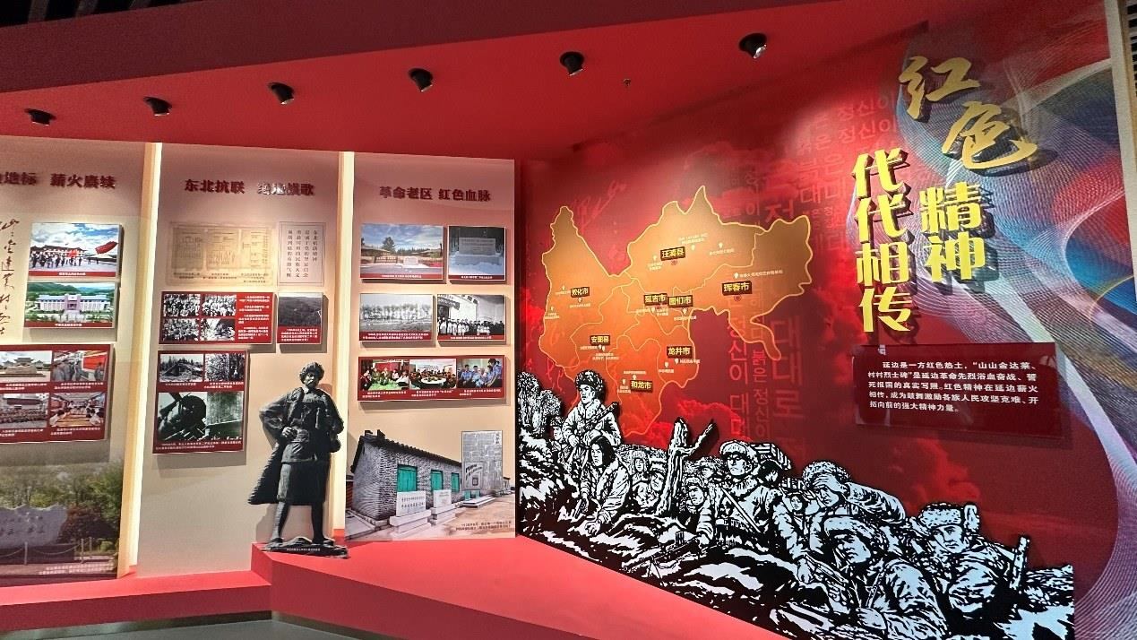 《千秋正氣-朝鮮族革命斗爭(zhēng)史陳列》展廳。人民網(wǎng)記者 金洪花攝