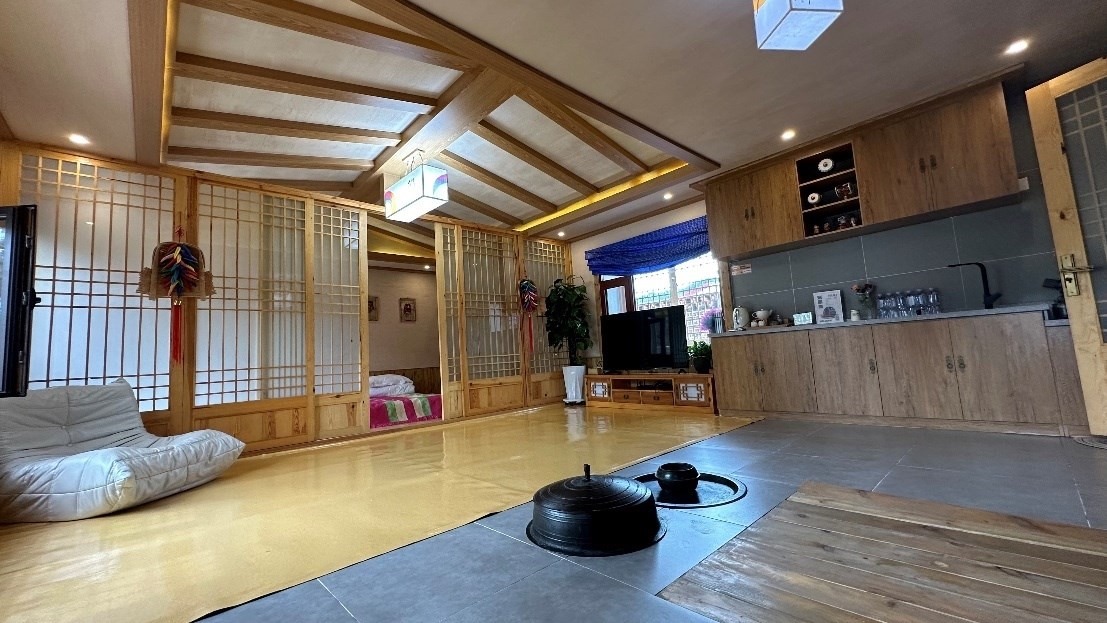 具有朝鮮族特色的民宿。人民網(wǎng)記者 金洪花 攝