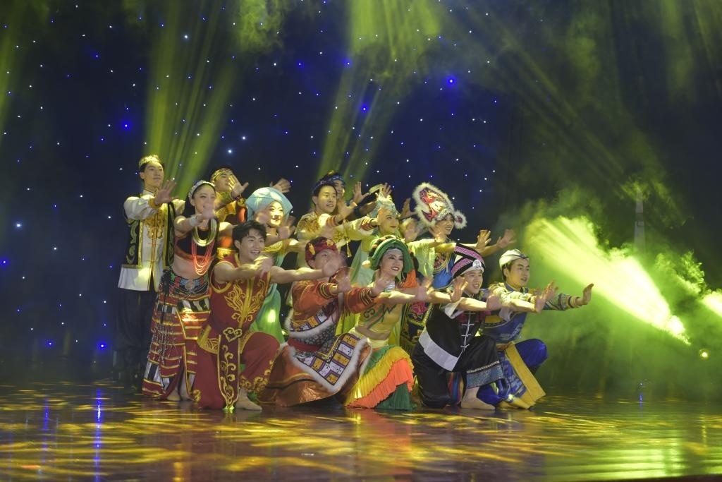 5月27日，演員在柬埔寨金邊真臘歌劇院演出。