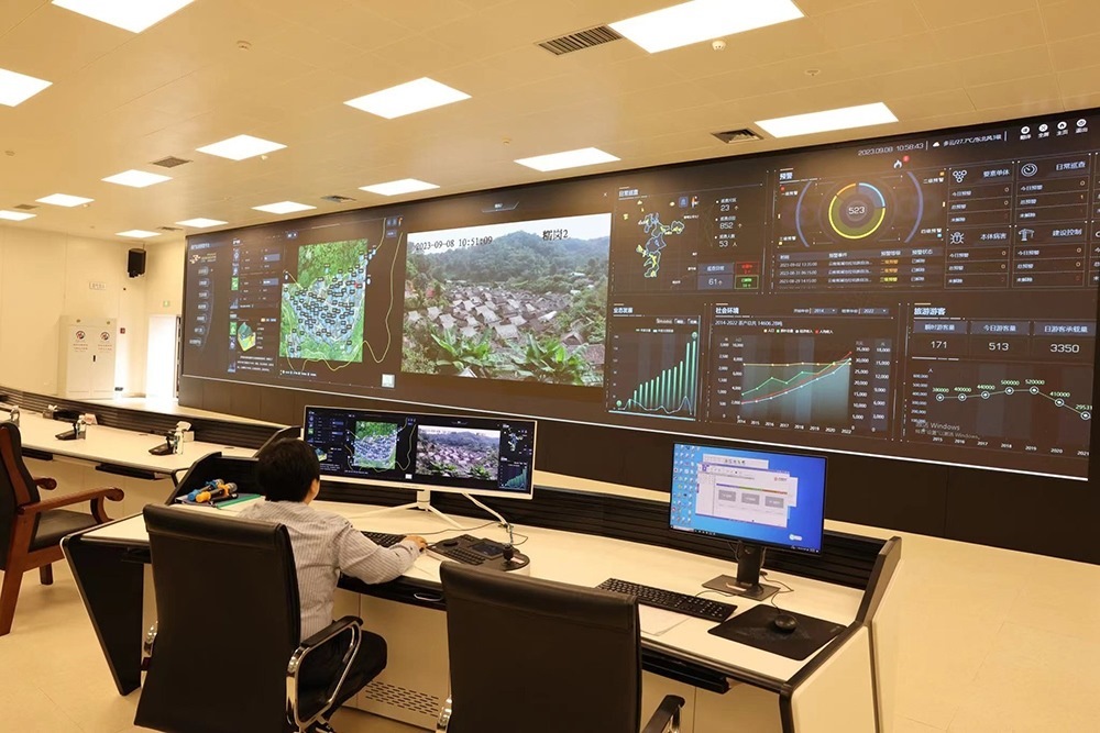 景邁山遺產(chǎn)監(jiān)測(cè)中心。普洱景邁山古茶林保護(hù)管理局供圖