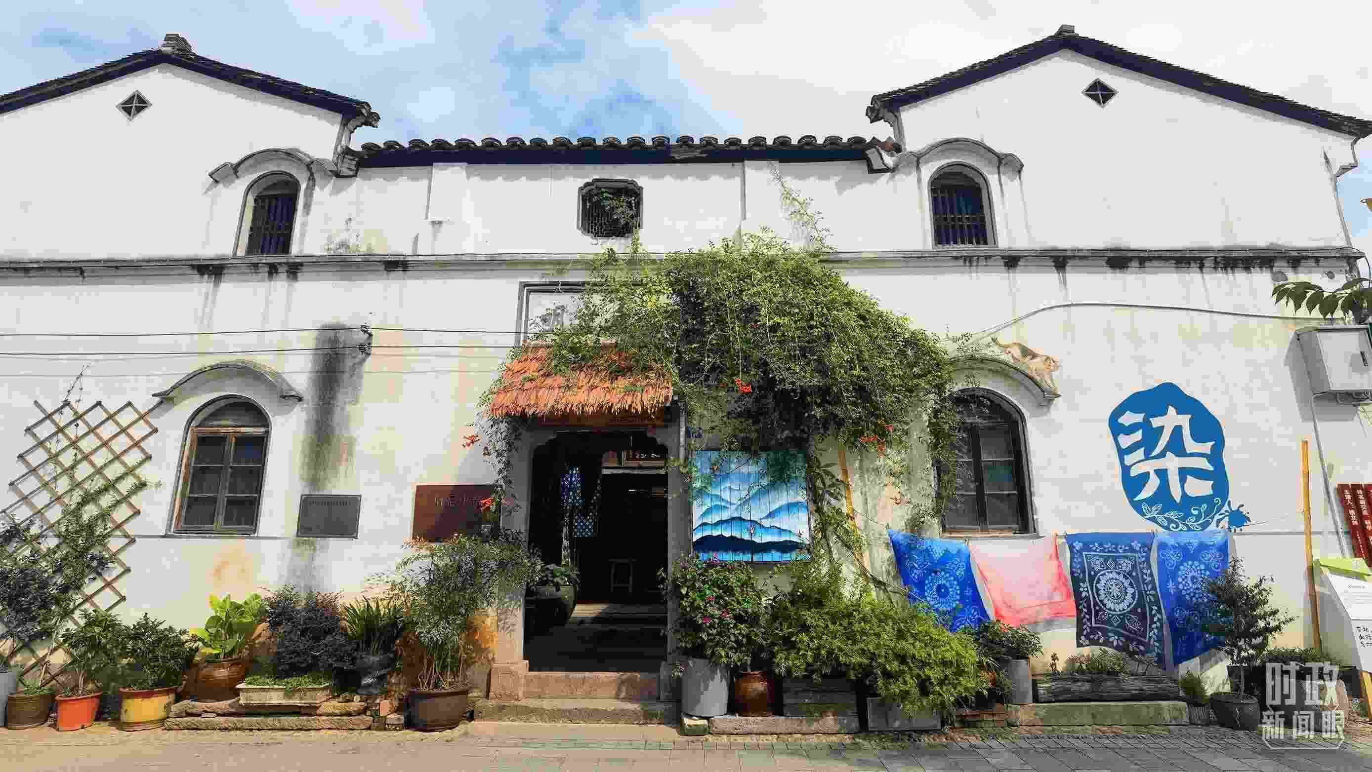 △李祖村的藝術染坊。（總臺央視記者周志國拍攝）