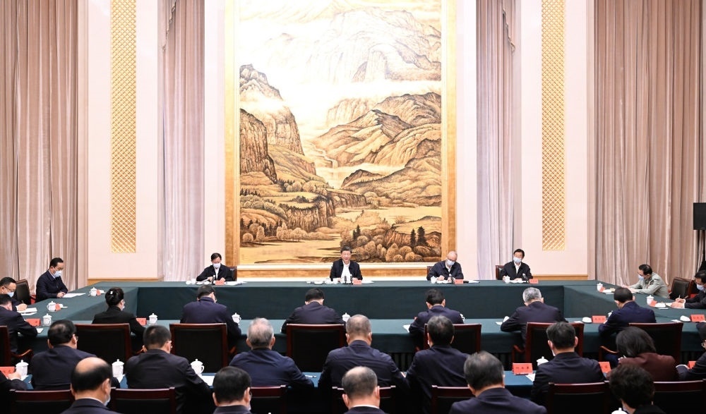  2023年5月17日上午，習(xí)近平在西安聽取陜西省委和省政府工作匯報并發(fā)表重要講話。