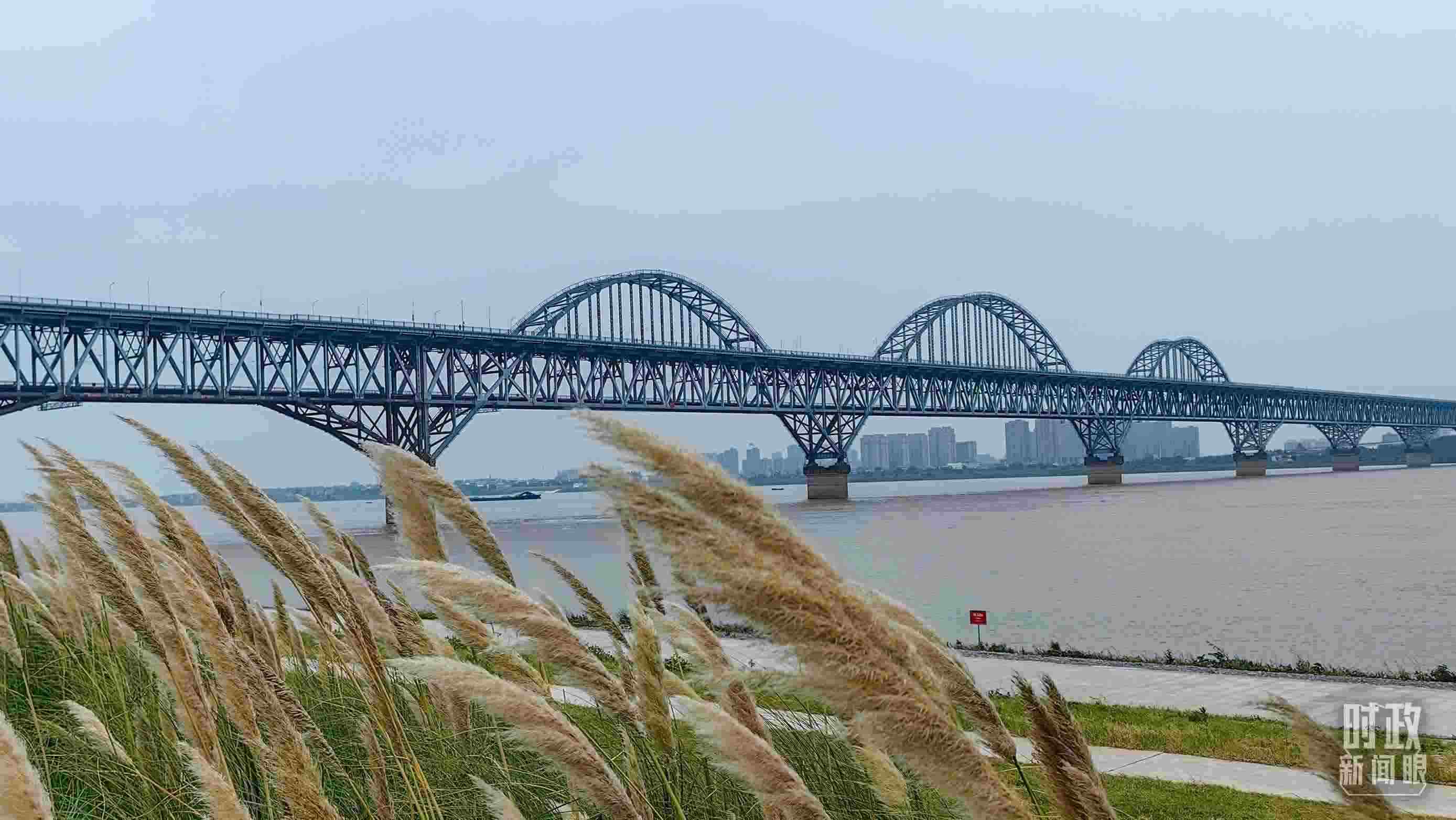 △長江國家文化公園九江城區(qū)段。（總臺央視記者段德文拍攝）