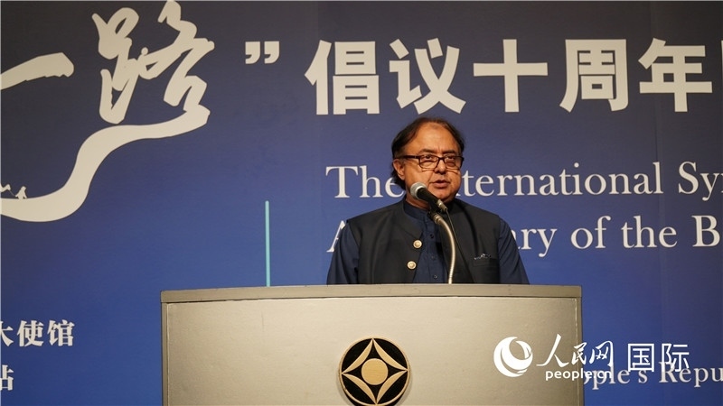 巴基斯坦駐日大使塔拉爾發(fā)言。人民網(wǎng) 蔣曉辰攝