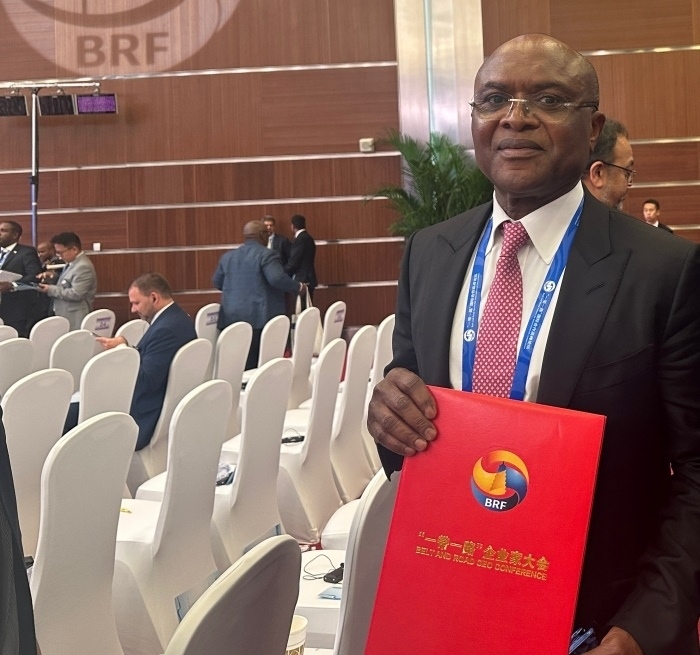 “一帶一路”企業(yè)家大會的外方代表。人民網(wǎng)記者 申佳平攝