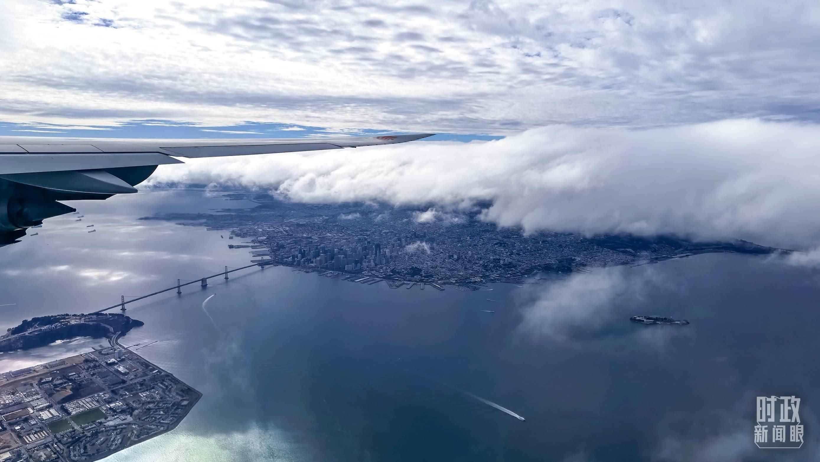 △俯瞰舊金山。（總臺央視記者馬亞陽拍攝）