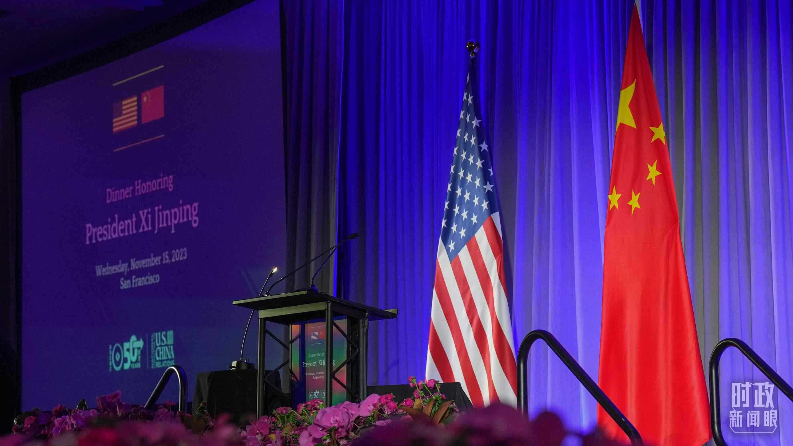 歡迎宴會(huì)當(dāng)晚，習(xí)近平在這里發(fā)表演講。（總臺(tái)國(guó)廣記者李晉拍攝）