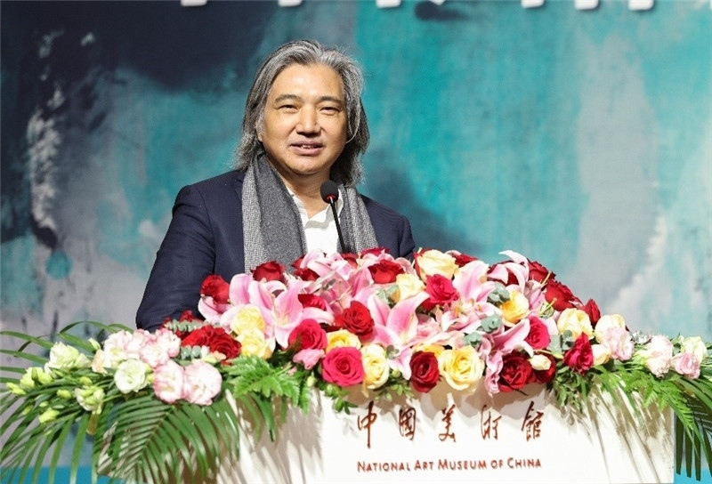 吳為山致辭。主辦方供圖