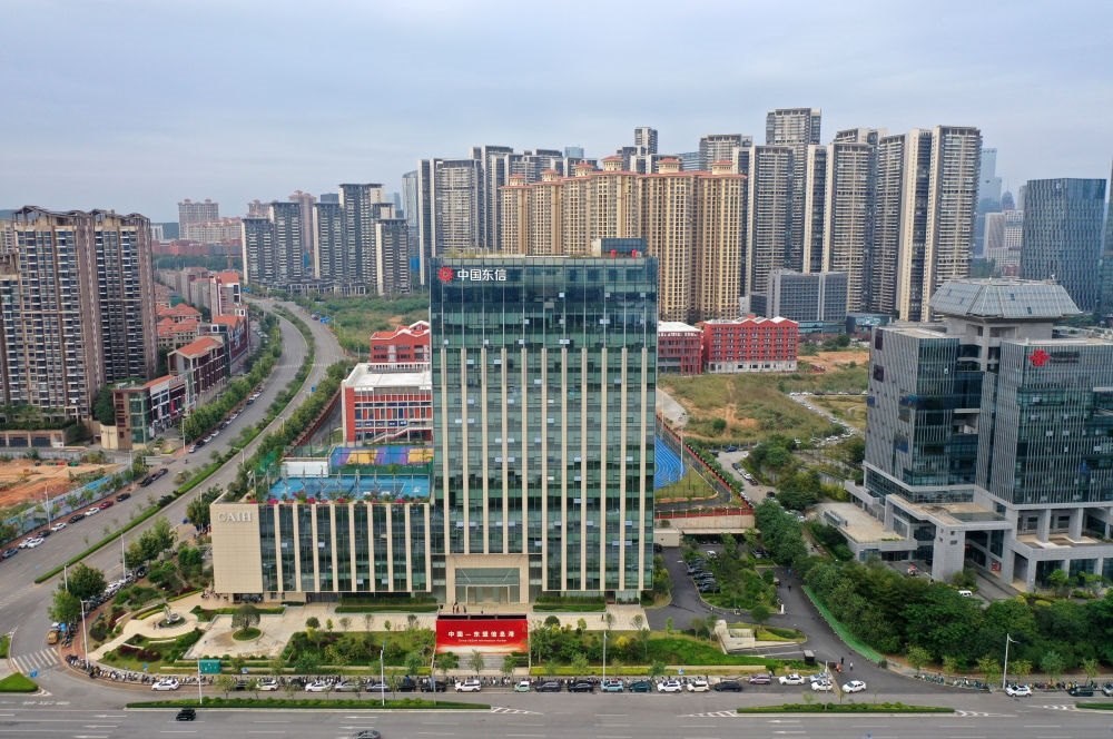 中國(guó)—東盟信息港（無(wú)人機(jī)照片）。