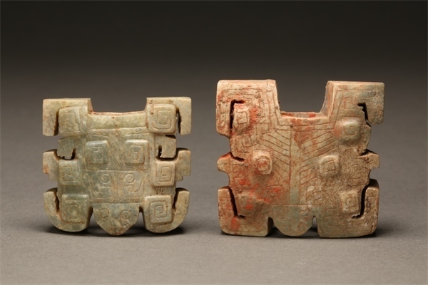 獸面形玉飾件。國家文物局供圖