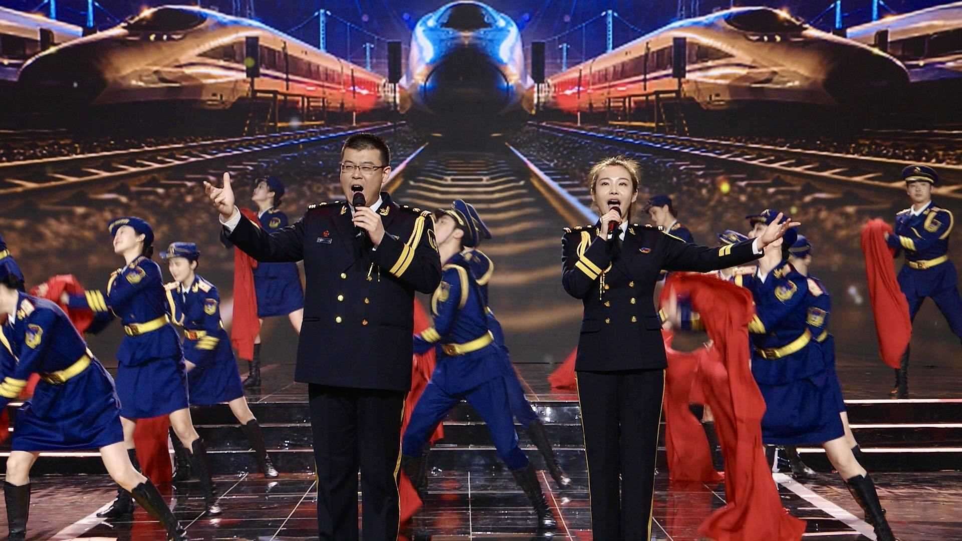 歌舞：《火車(chē)頭之歌》 中國(guó)鐵路文工團(tuán)：董 飛  魏允熙 等