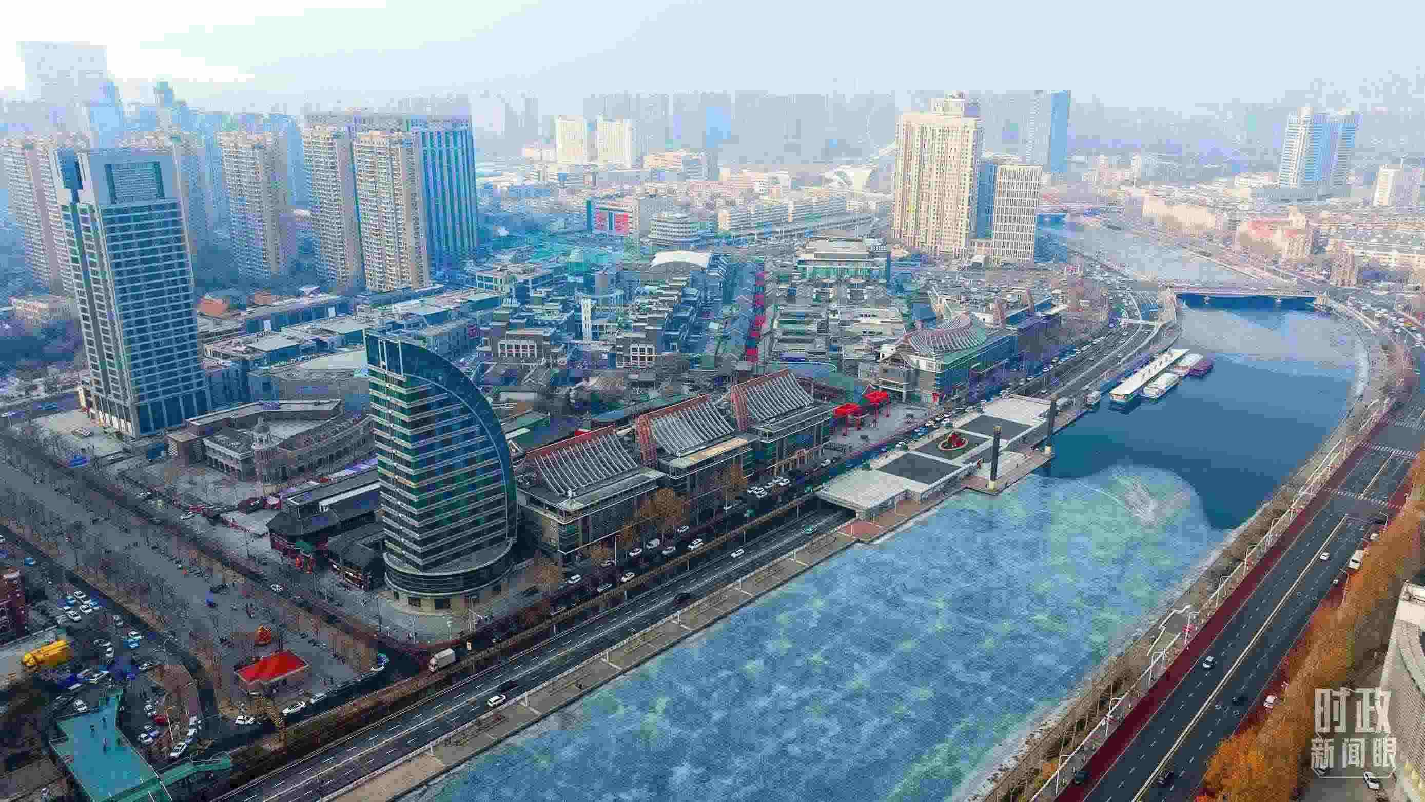 △天津航拍。（總臺(tái)記者劉功河拍攝）