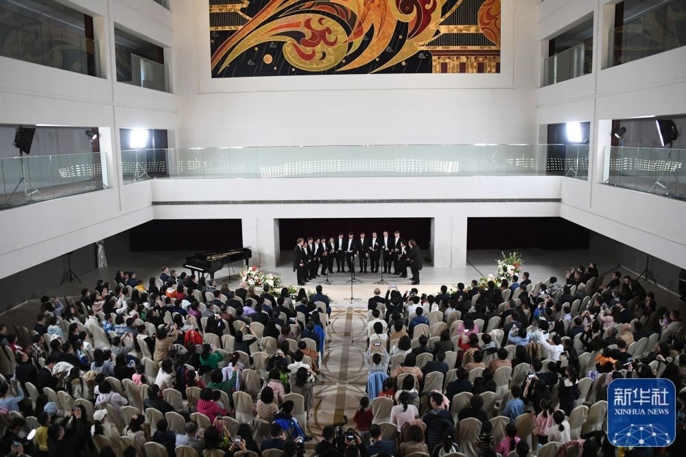 3月21日拍攝的“春暖·金融街韻律專場(chǎng)音樂會(huì)”現(xiàn)場(chǎng)。新華社記者 任超 攝