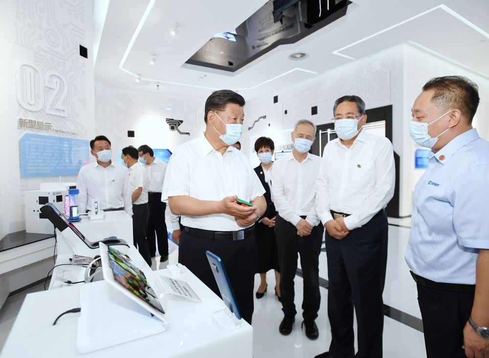 2020年8月19日下午，習(xí)近平總書記在安徽省合肥市參觀安徽創(chuàng)新館，了解安徽省科技創(chuàng)新和新興產(chǎn)業(yè)發(fā)展情況。