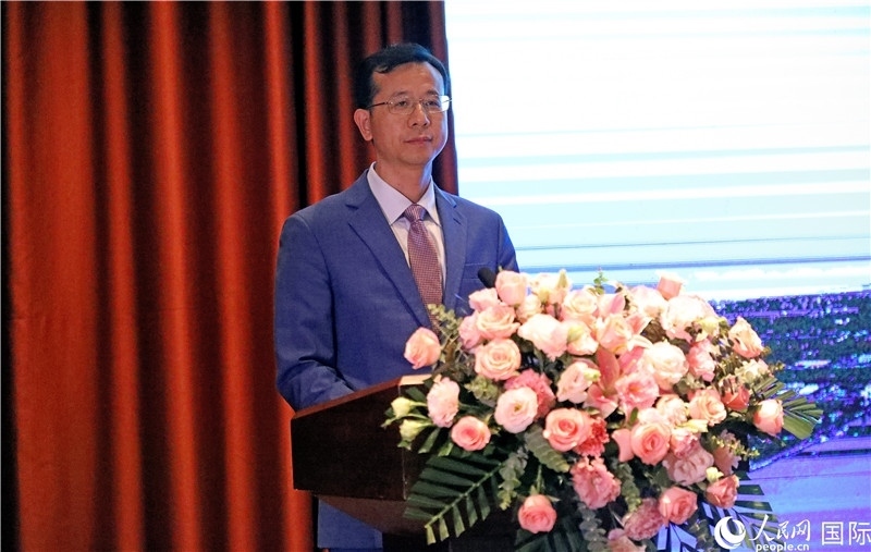 外交部外事管理司副司長姚紹俊在宣介會(huì)上致辭。人民網(wǎng)記者趙益普