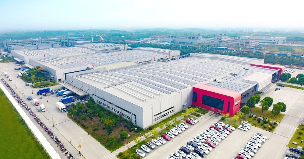 圖為德力西電氣蕪湖工廠（無人機照片）。（德力西集團供圖）