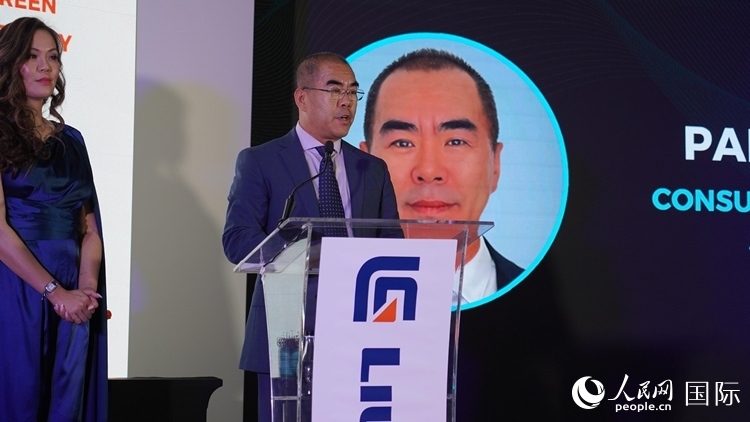 中國(guó)駐約翰內(nèi)斯堡總領(lǐng)事潘慶江發(fā)言致辭。人民網(wǎng) 張茜攝