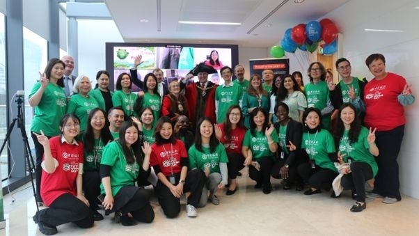 中國銀行倫敦分行參與倫敦金融城慈善日活動。資料圖片