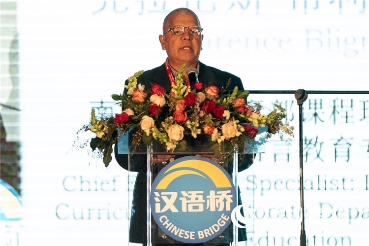 南非基教部專家克拉倫斯·布利格諾特做主旨發(fā)言。人民日報非洲中心分社 希拉茲·莫林攝