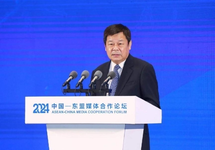 杜占元致辭。中國外文局供圖