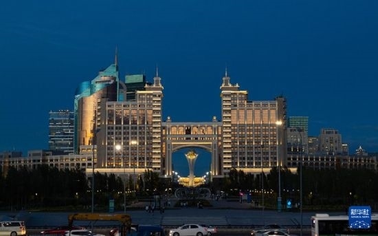 這是7月1日拍攝的哈薩克斯坦首都阿斯塔納街景。新華社記者 白雪騏 攝