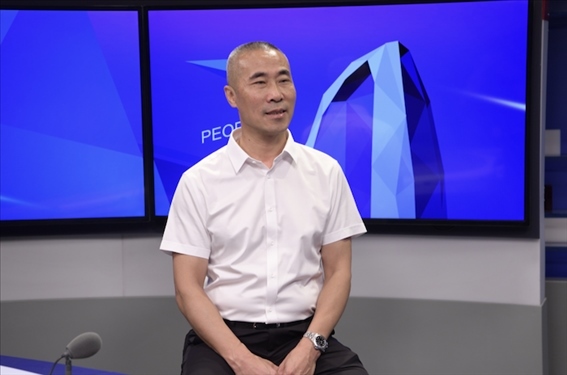 福建省晉江市工商聯(lián)黨組成員王建回。人民網(wǎng)記者 王曉嘯攝