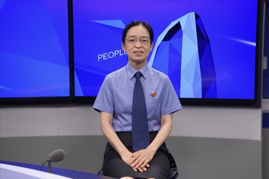 最高人民檢察院行政檢察廳二級(jí)高級(jí)檢察官?gòu)埩⑿?。人民網(wǎng)記者 王曉嘯攝