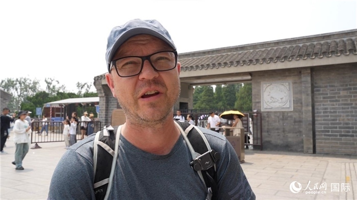 圖為德國(guó)籍游客安德烈亞斯·西伯特。人民網(wǎng)記者 吳超嵐攝
