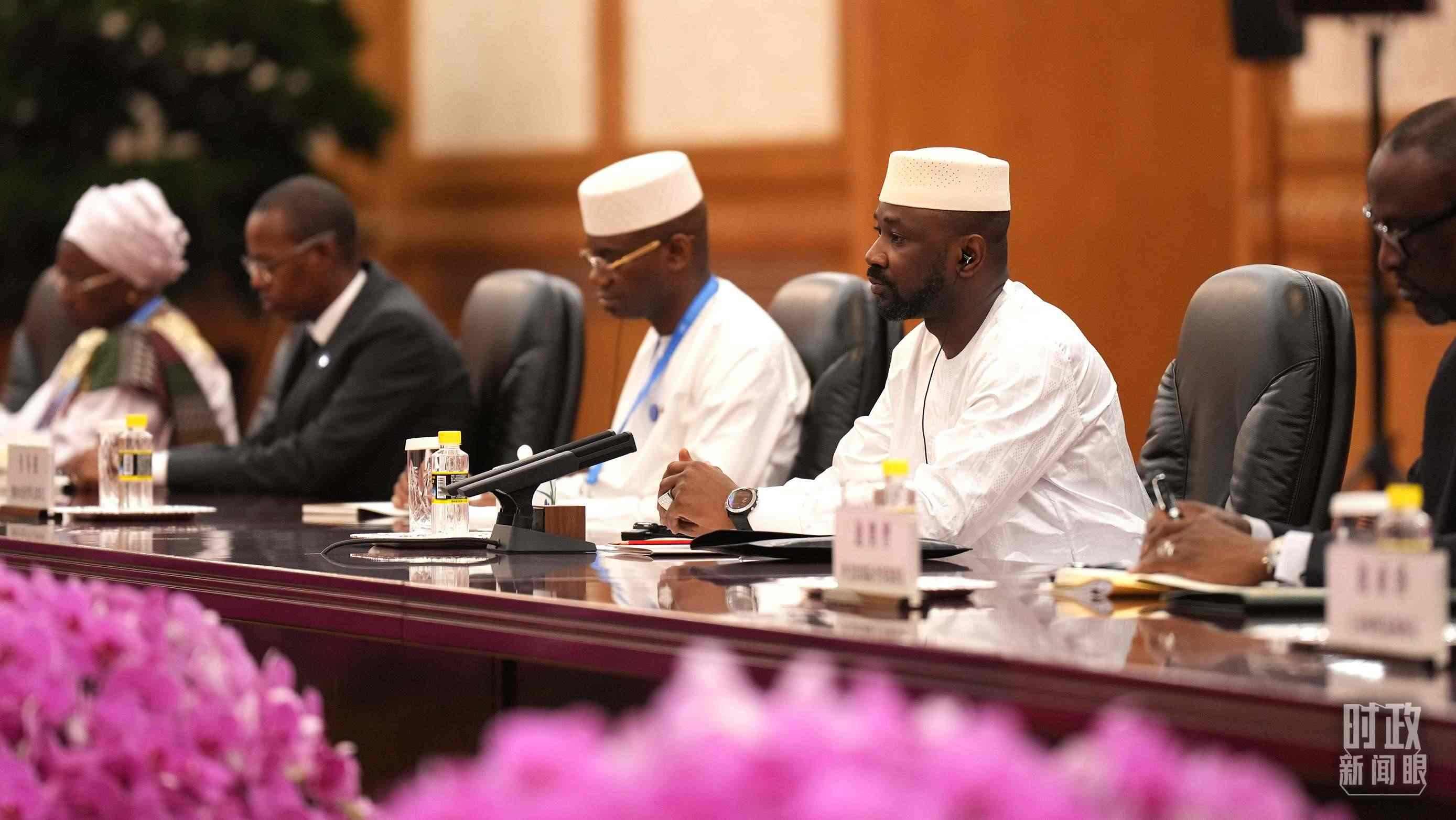 △馬里總統(tǒng)戈伊塔。（總臺記者李晉拍攝）