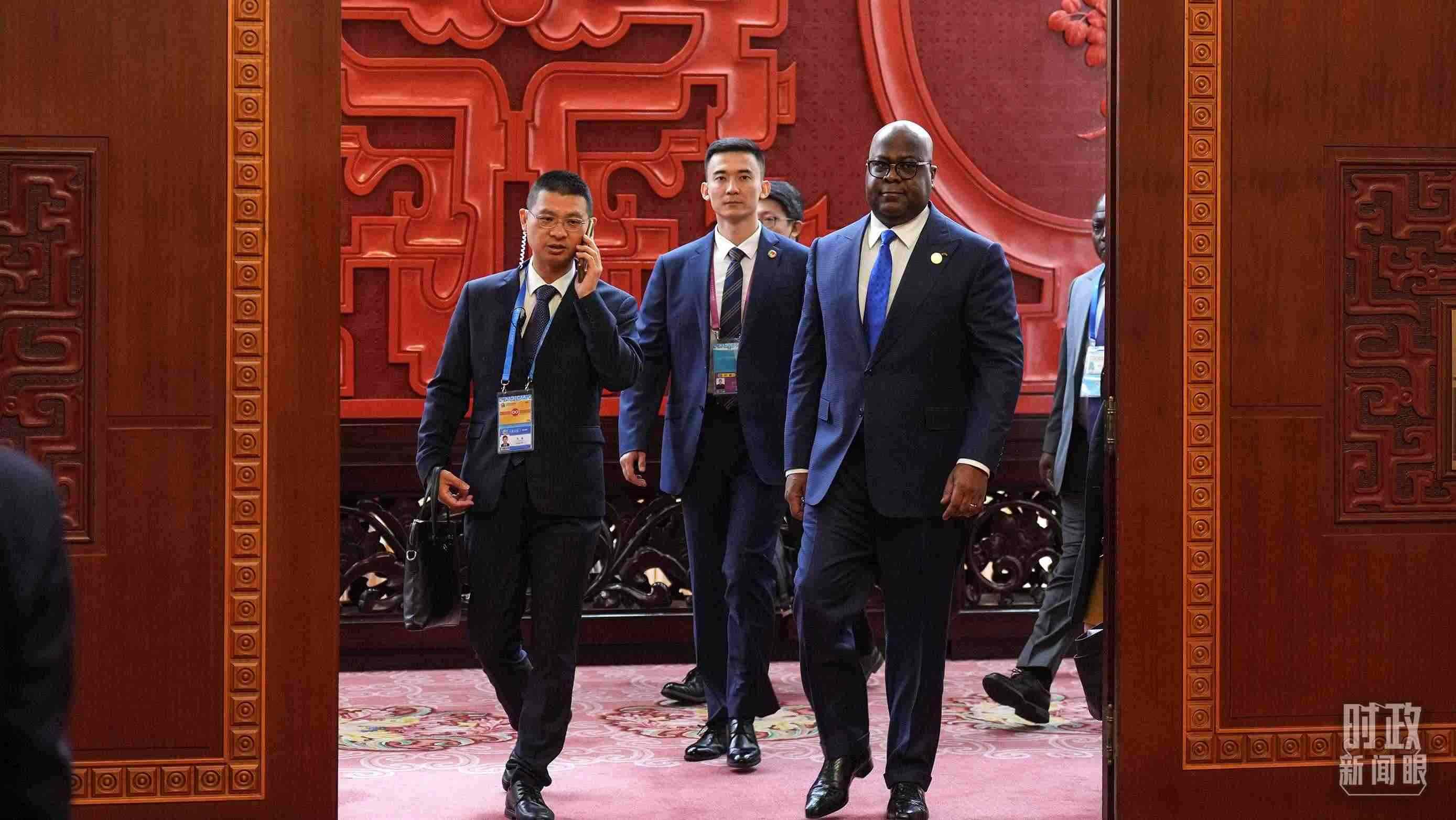 △剛果（金）總統(tǒng)齊塞克迪。（總臺記者李晉拍攝）