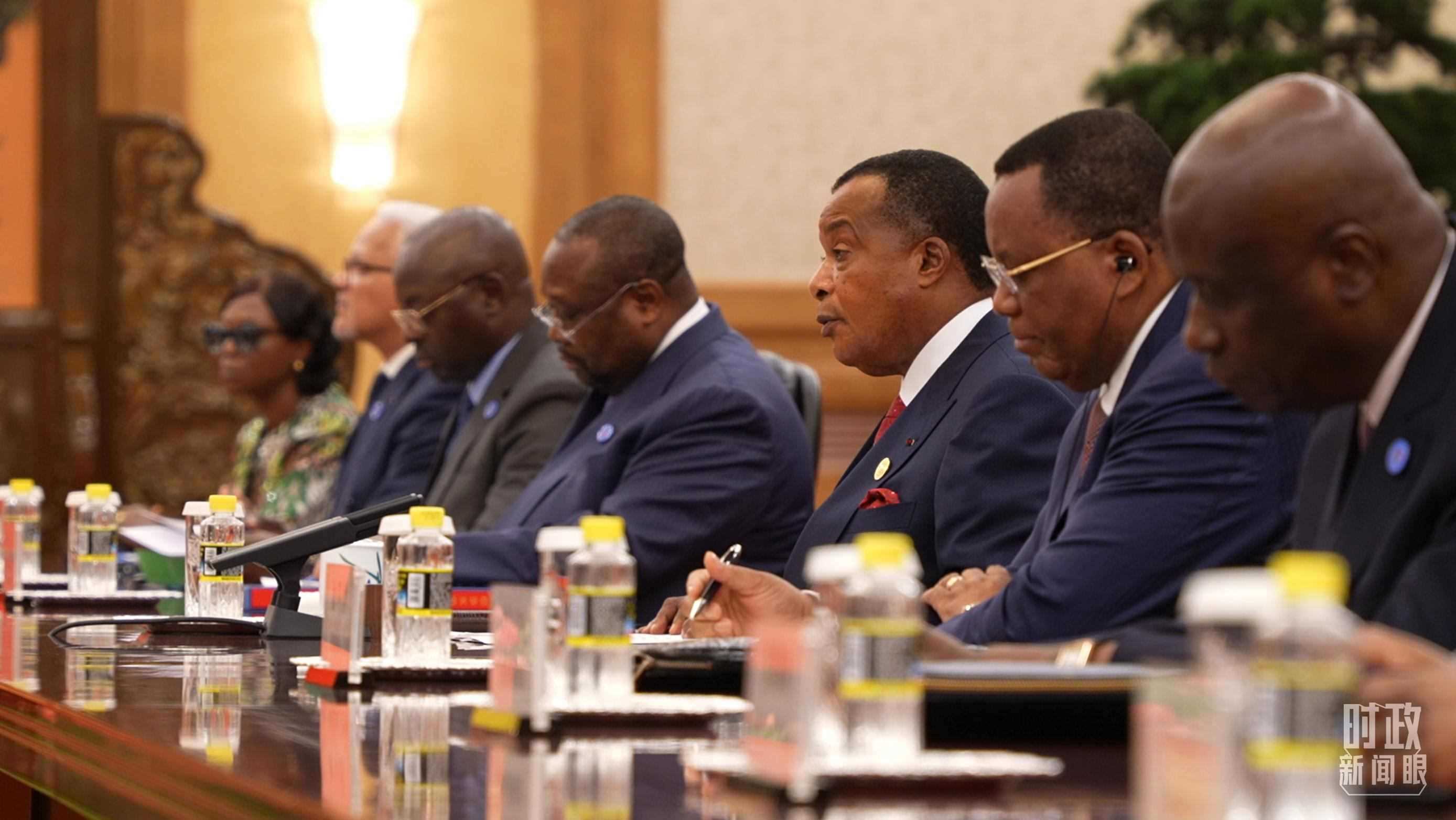 剛果（布）總統(tǒng)薩蘇。（總臺(tái)央視記者蔣碩拍攝）