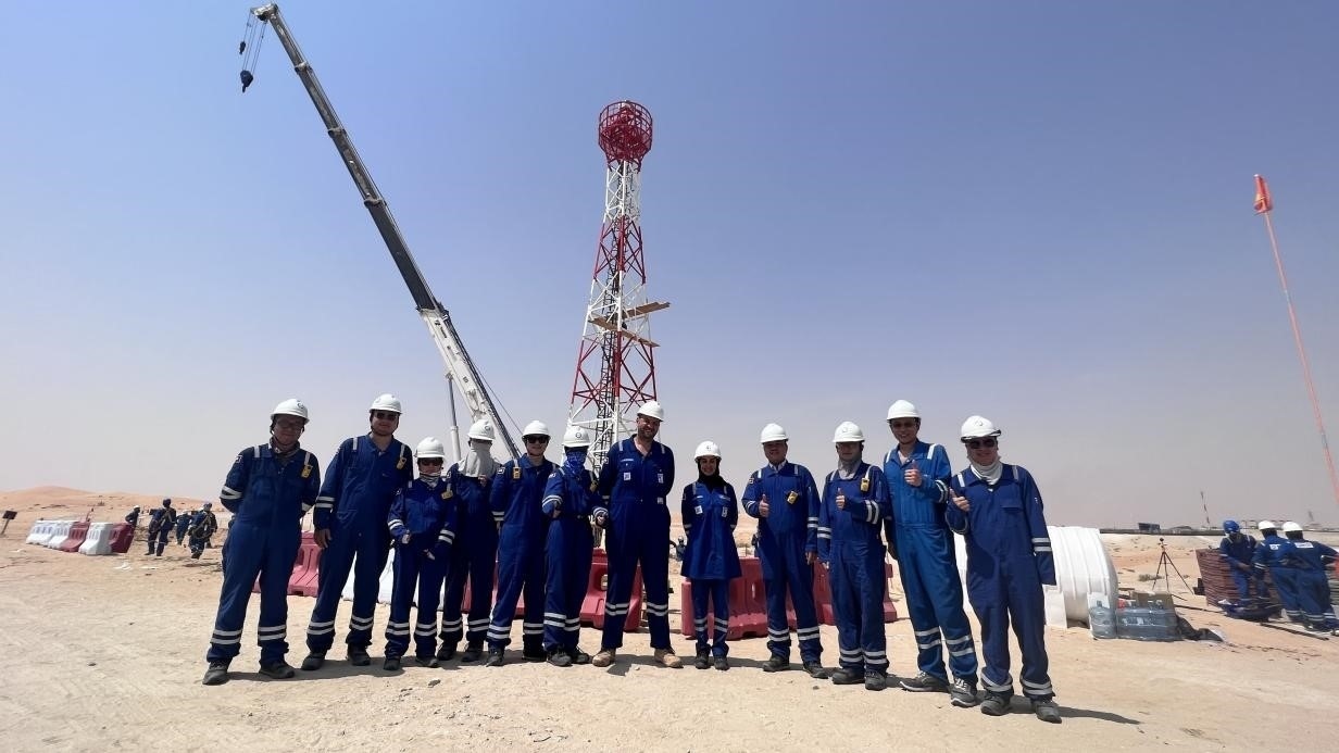 紅外線氣體監(jiān)測及智能預警系統(tǒng)安裝現(xiàn)場，振華石油供圖