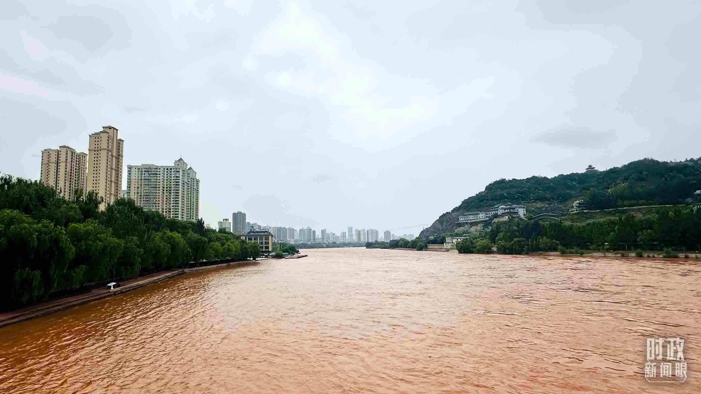 △黃河蘭州段。（總臺央視記者范一鳴拍攝）