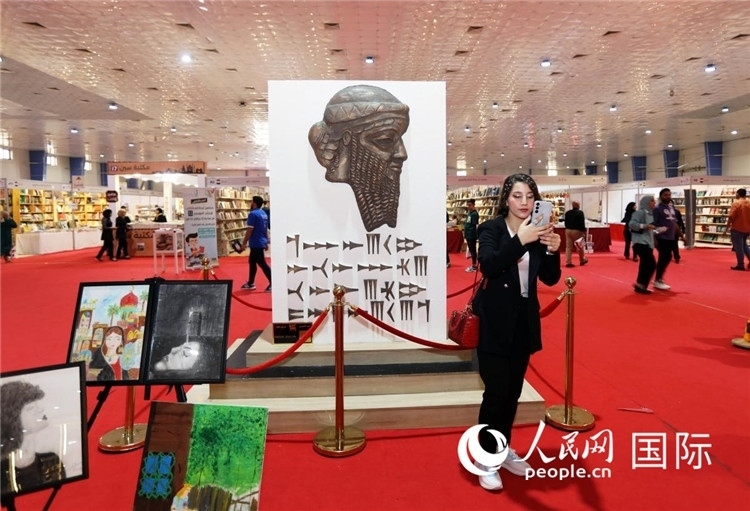 展廳一角。人民網(wǎng)中東中心分社奧馬爾·哈利勒攝