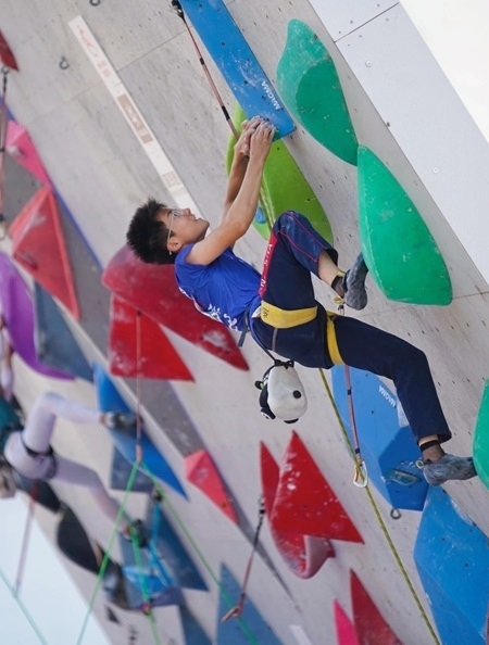 小運動員在比賽中。主辦方供圖