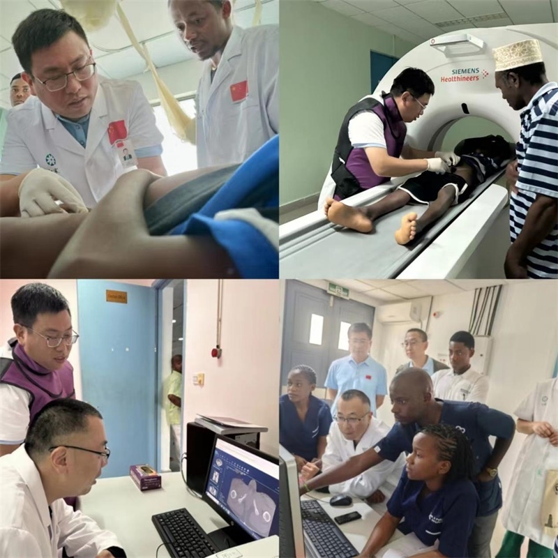 中國援桑醫(yī)療隊(duì)多科室專家與當(dāng)?shù)蒯t(yī)生共同為患者檢查。中國援桑醫(yī)療隊(duì) 供圖