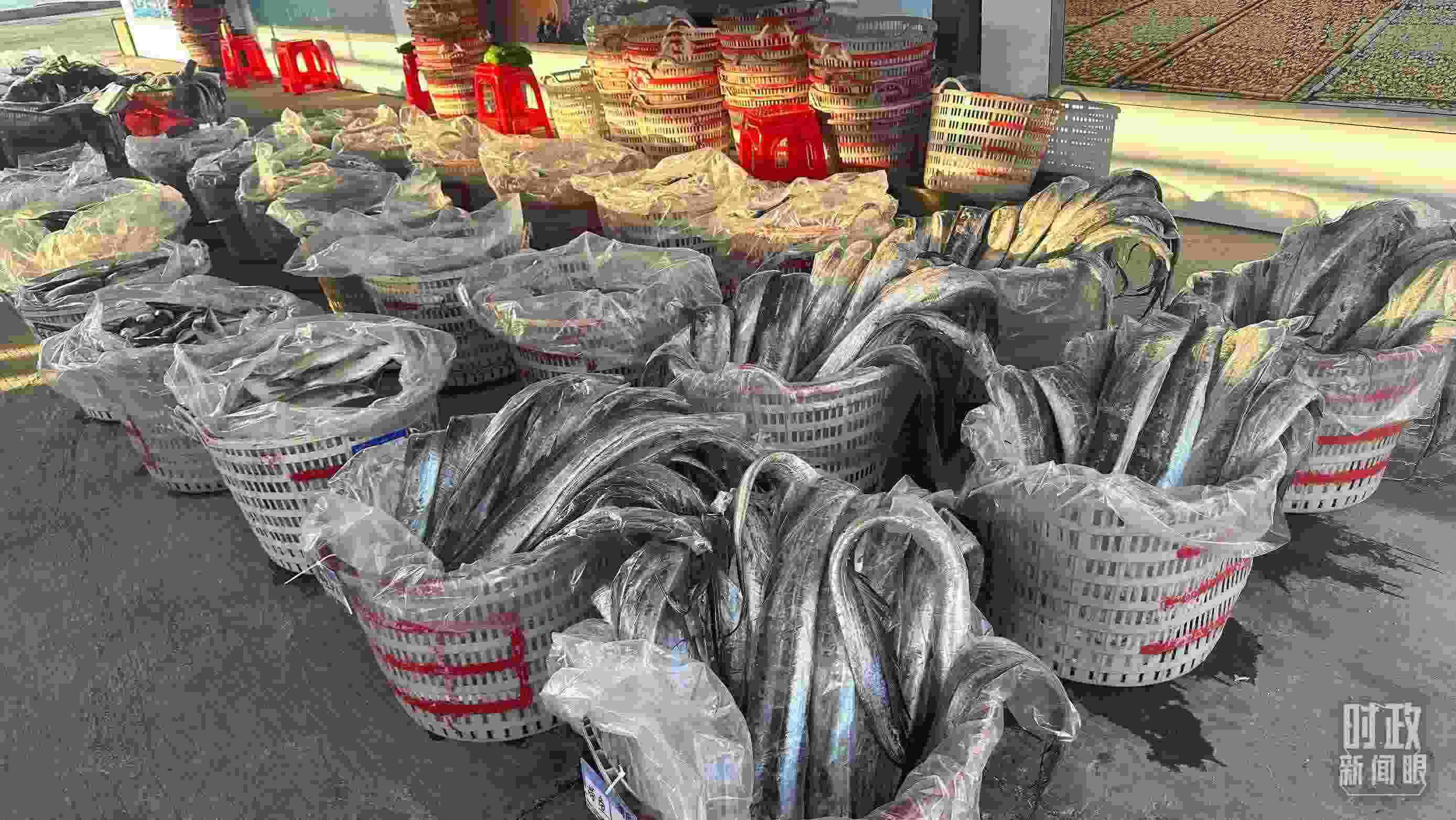 △澳角村的海產(chǎn)品。（總臺央視記者覃思拍攝）