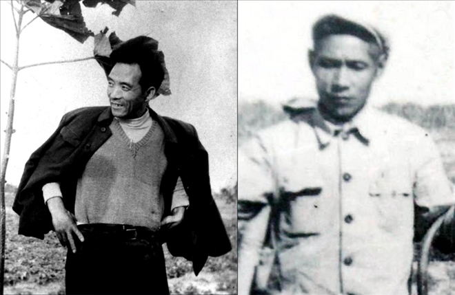 拼版照片：左圖為焦裕祿資料照片；右圖為谷文昌資料照片。