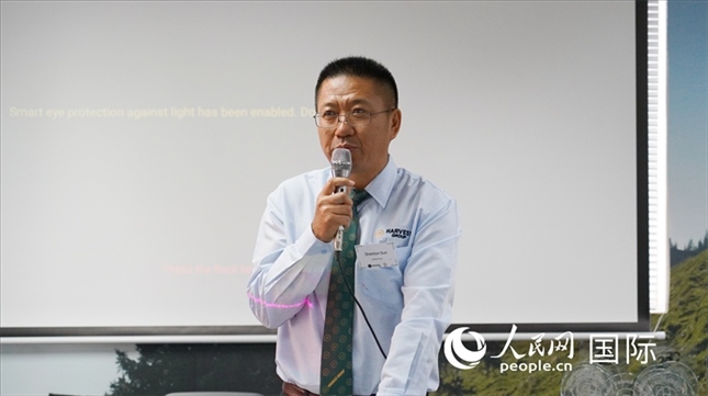 碩豐集團(tuán)董事長(zhǎng)孫曉棟發(fā)言。 人民網(wǎng) 張茜攝