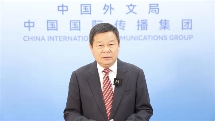 杜占元視頻致辭。主辦方供圖