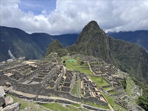 秘魯馬丘比丘古城遺址。本報(bào)記者 張朋輝 攝