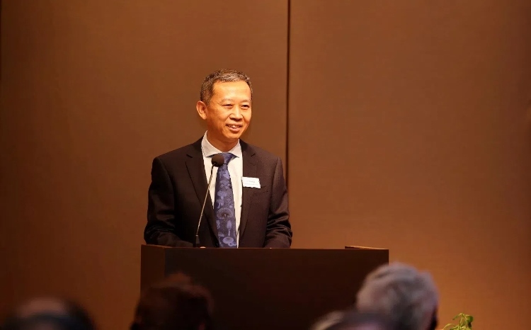中國(guó)駐瑞典大使崔愛(ài)民應(yīng)邀出席論壇并致辭。中國(guó)駐瑞典大使館供圖